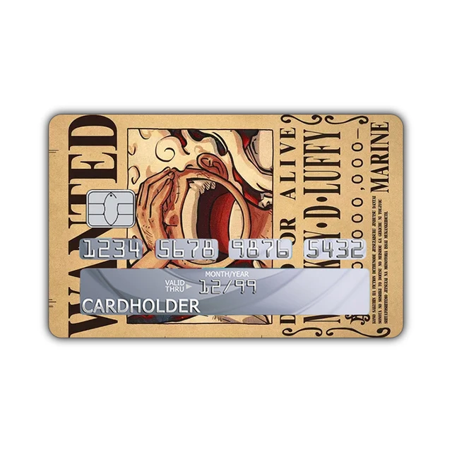 BANDAI Anime tarjeta de crédito piel estéreo 2.5D HD pegatinas Naruto  calcomanía tarjeta película piel gran Chip pequeño pegatina impermeable -  AliExpress