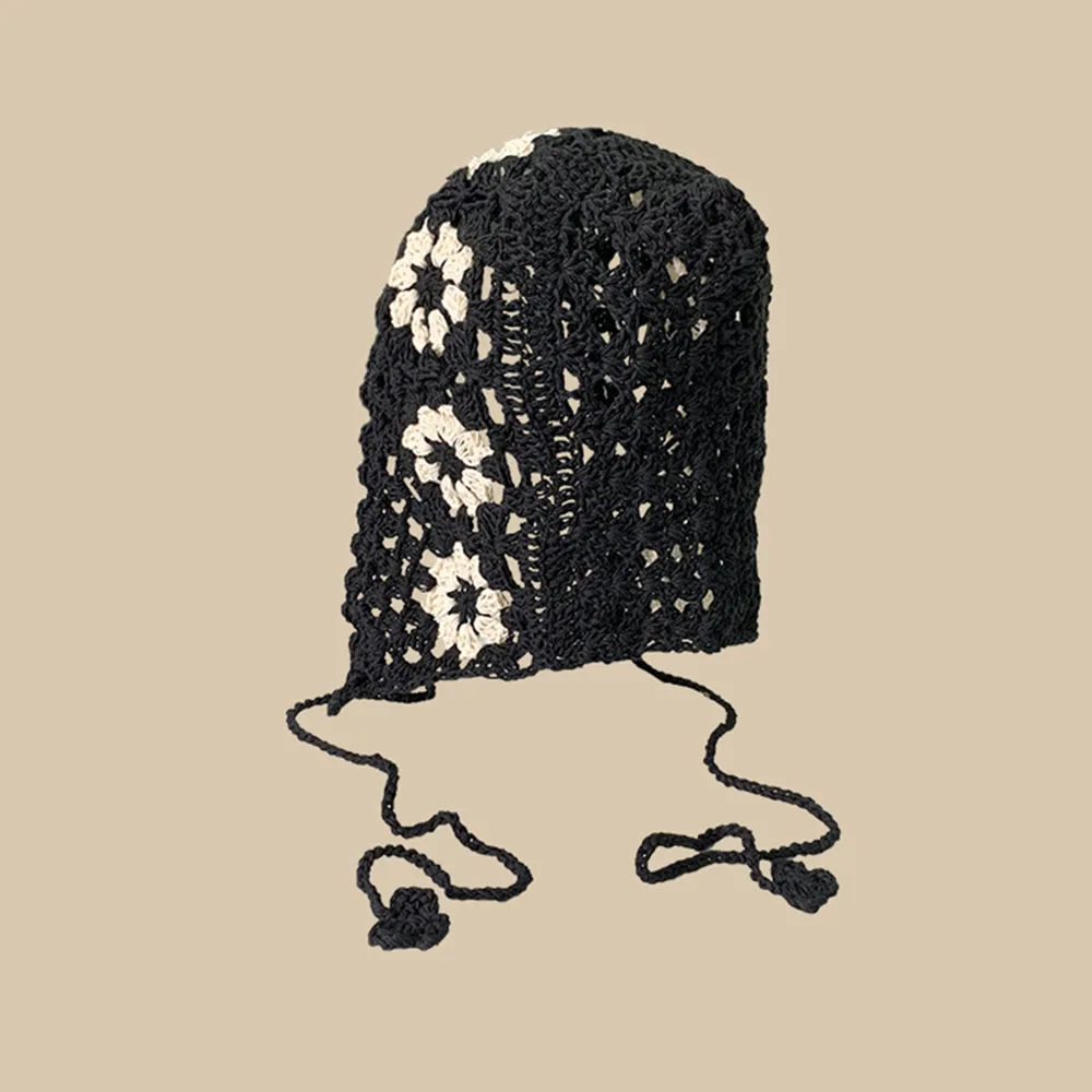 Crochet Hat Women's Summer Sun Beach Hat Cap for Women beach sunshade knit beanie hat