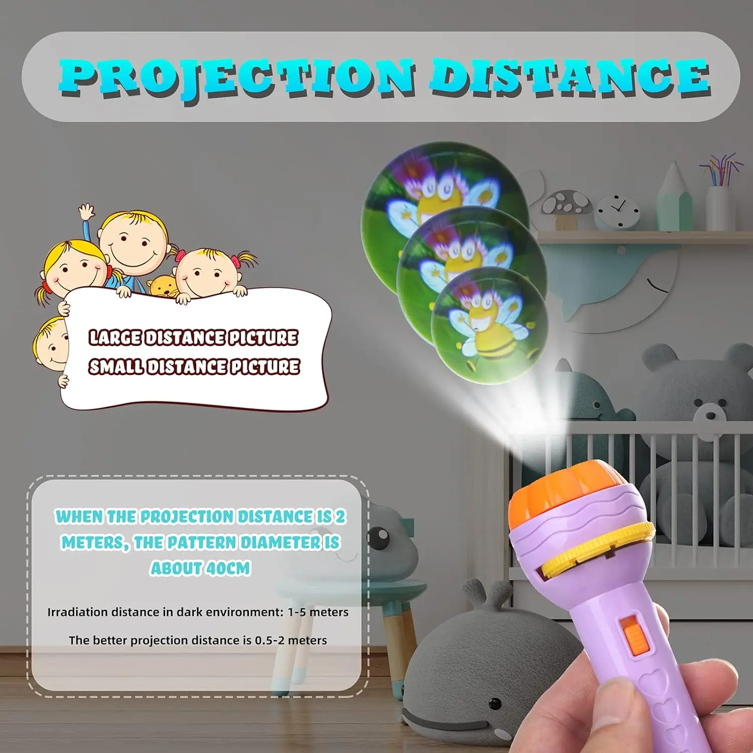 Flashlight Projector Story Lamp 6