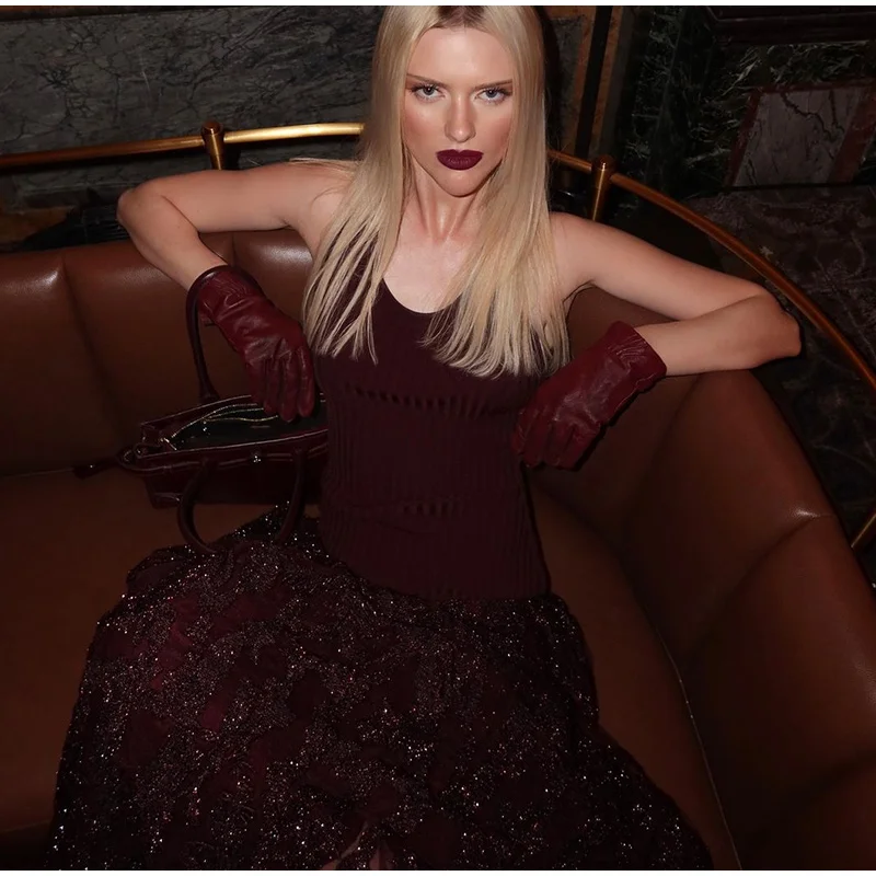 Elegant Knitted Sequin Long Dresses Women Vintage Glitter Solid O-neck Sleeveless Maxi Evening Dress Female Chic Street Party