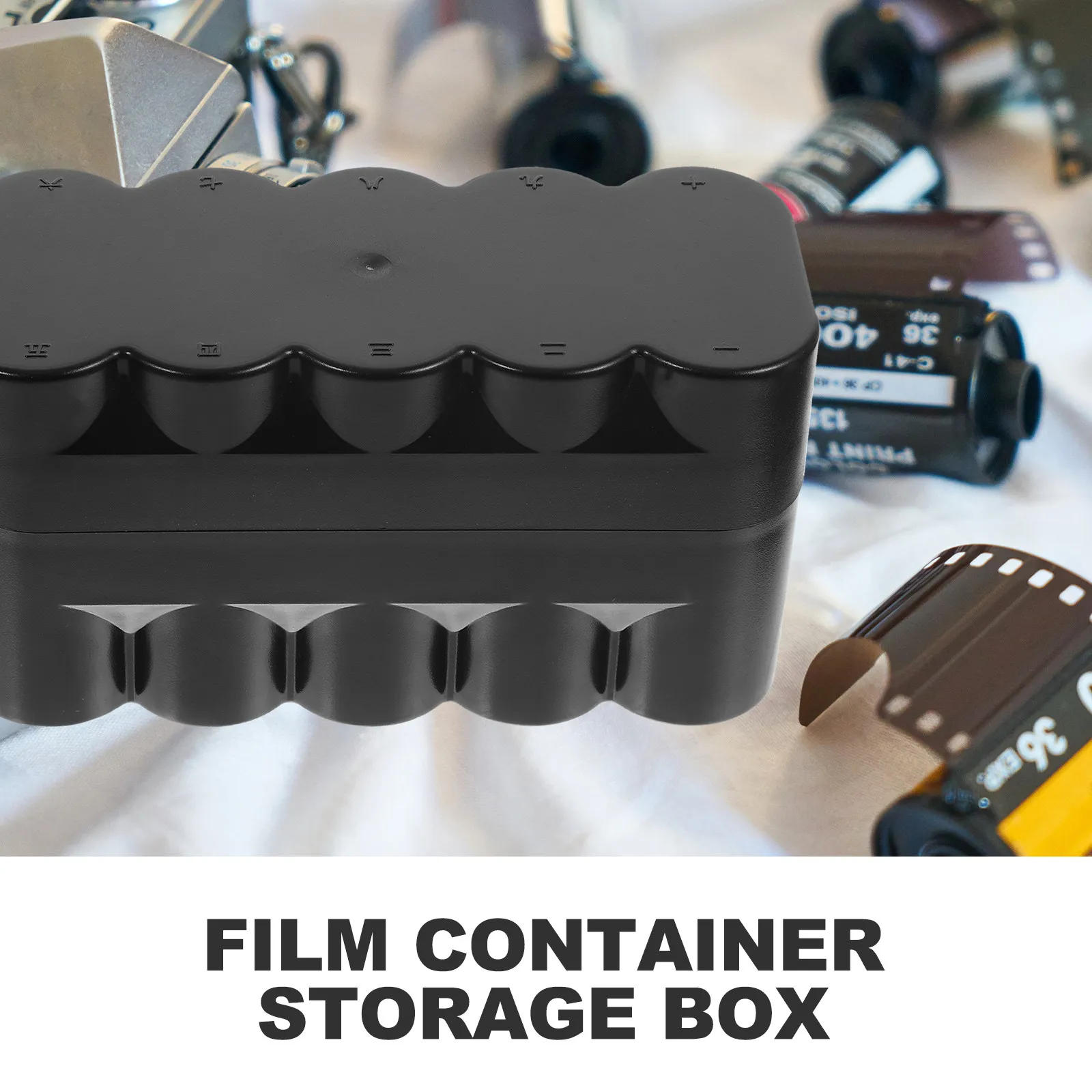 헤비 듀티 플라스틱 필름 보관 케이스 35mm 필름 롤용 10롤 용량 카메라 릴 루어스 쥬얼리 소형 도구 경량