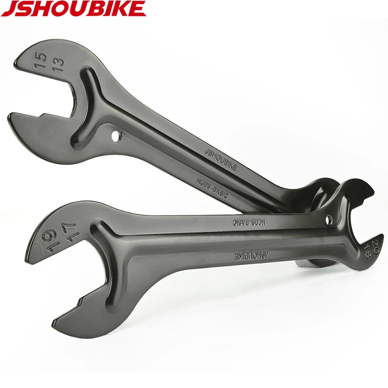 JSHOU BIKE Head Open End Axle Hub Cone Wrench 13 to 24mm High Carbon Steel Bicycle Removal Repair Tool