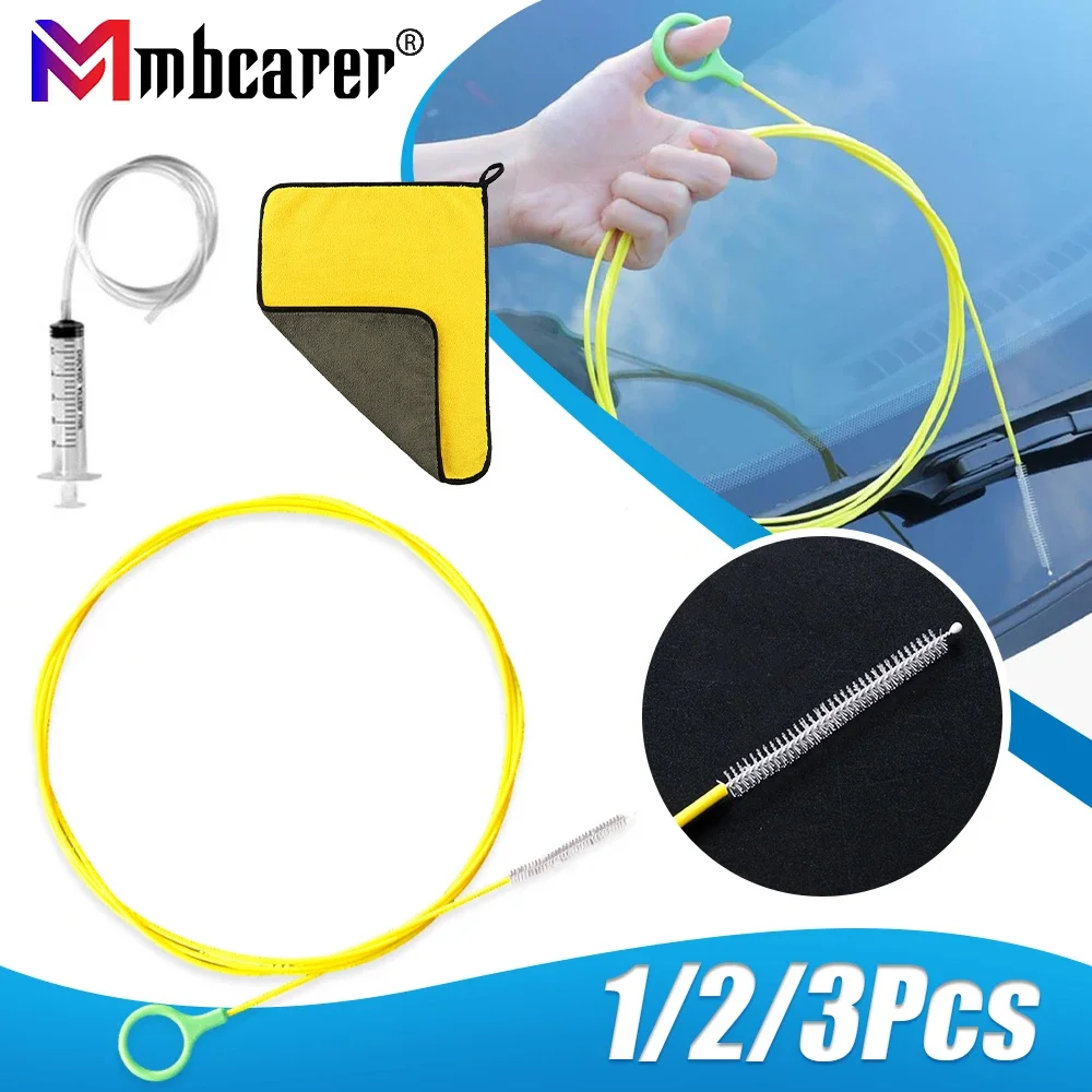 230cmCarDrainDredgeCleaningScrubBrushAutoSunroofLongHoses