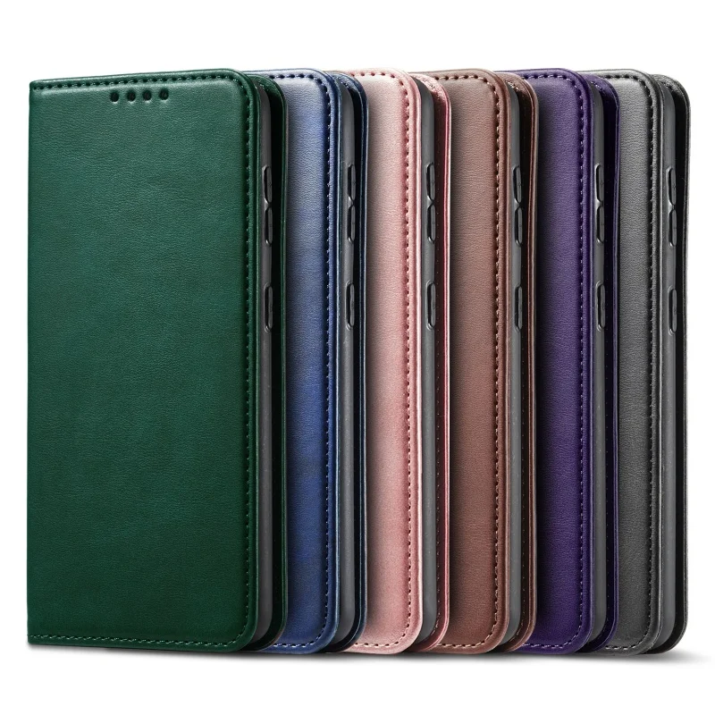 Premium Magnetic Leather Wallet Phone Case with Card Holder