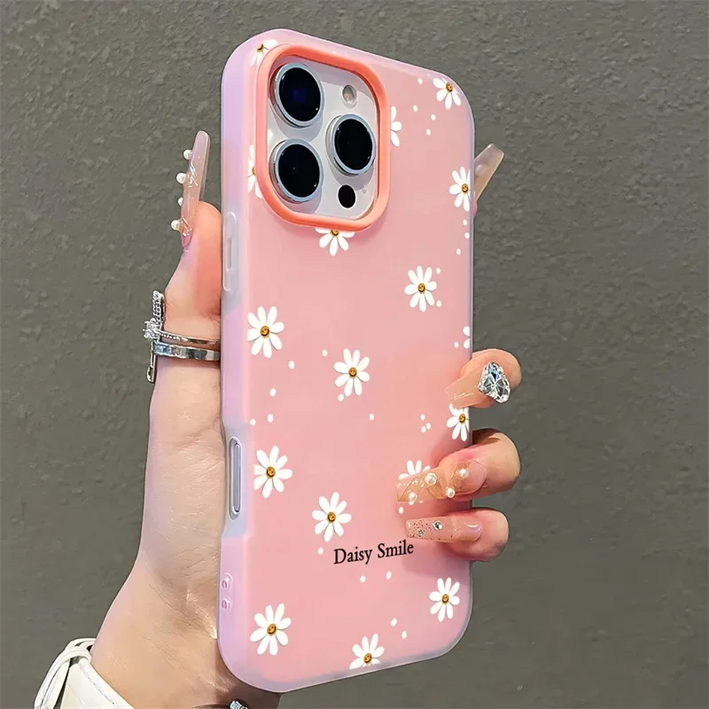 Cherry Blossom Flower Matte Pink Case Cover, 2-in-1 Design