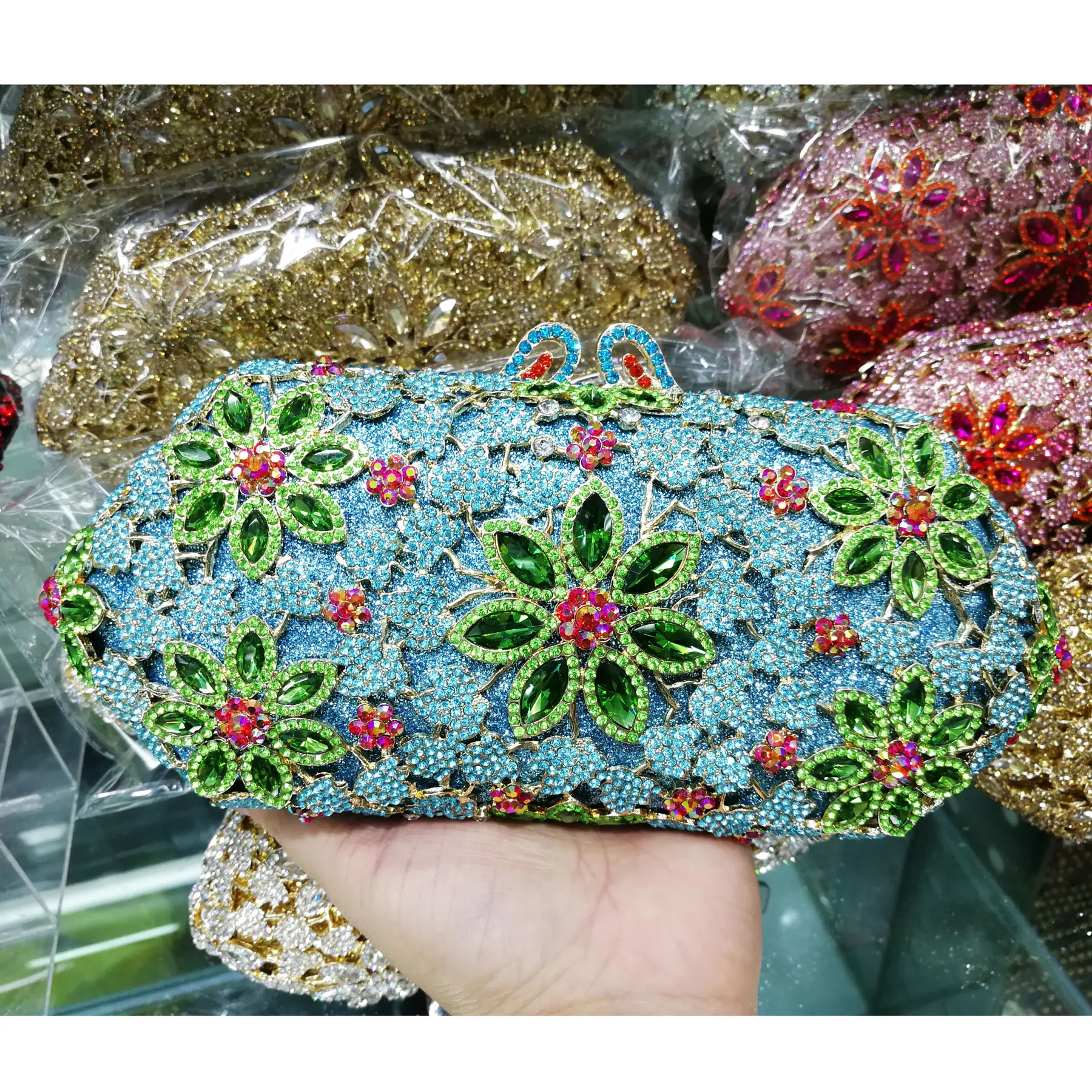 Buy Tooba Handicraft Neon Glitter Women Designer Clutch Bag With Chain  Strap Online at Best Prices in India - JioMart.