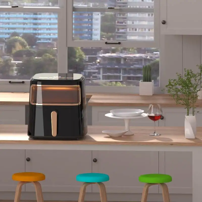 Air Fryer Visual Smart Household Electric Fryer Oil-free Multifunctional Multilayer Oven 2