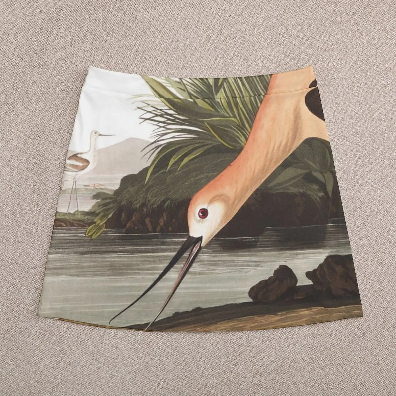 American Avocet - John James Audubon Mini Skirt luxury women's skirt korean style women clothing skirts for woman