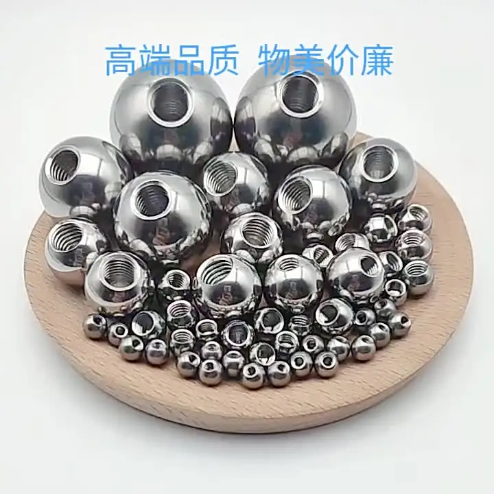 OD 5-60 ミリメートルねじ付き半穴ボール 304 ステンレス鋼掘削