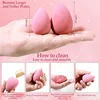 14/15pcs Makeup Sponge Powder Puff Soft Foundation Concealer Powder Cream Puff Dry Wet Cosmetic Puff Multi-colored Beauty Sponge 4