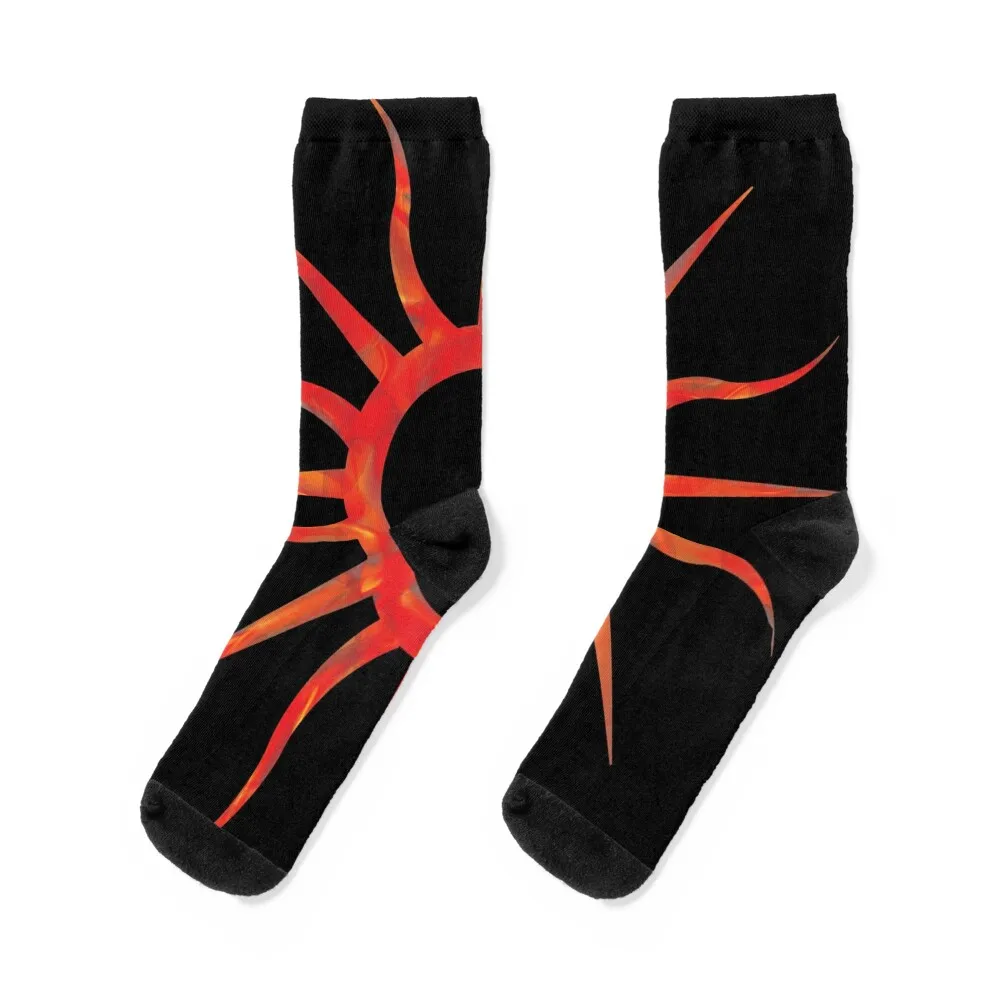 

Pagan sun symbol Socks anti-slip cartoon basketball ankle Men's Socks Women's