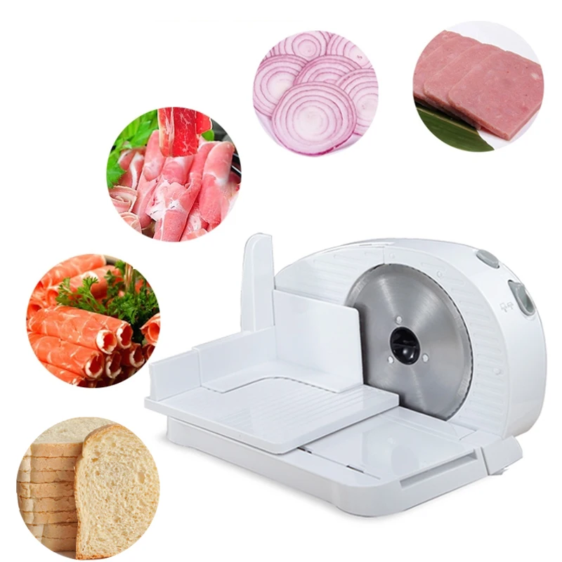 

Free ship Electric Meat Slicer Mutton Roll Grinder Food Mincer Knife Beef Lamb Cutting Machine Slicing Vegetable Bread Cutter