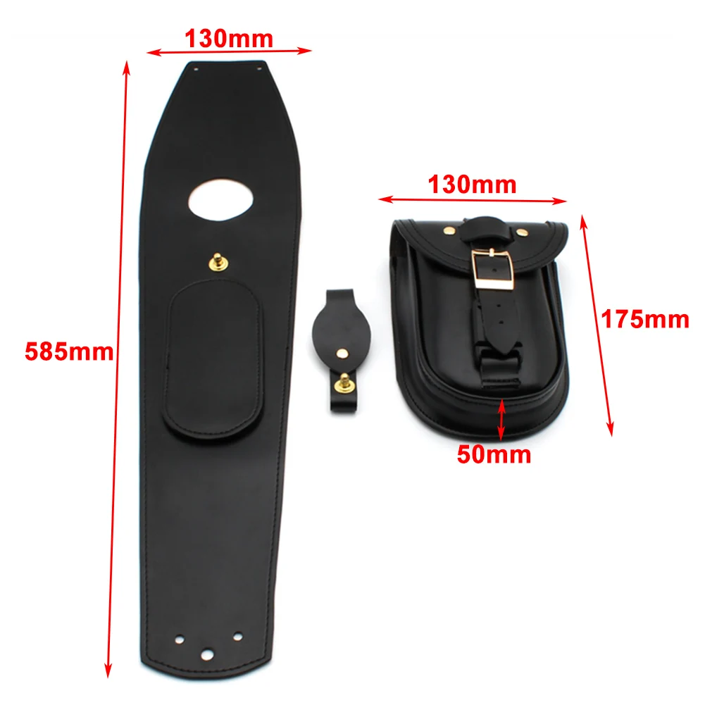 

1PCS Motorbike PU Black Detachable Tank Panel Bag For BMW R18 2020-2021