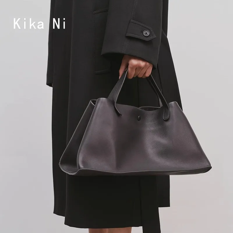 new minimalist high-end minimalist handbag urban commuting large capacity tote bag