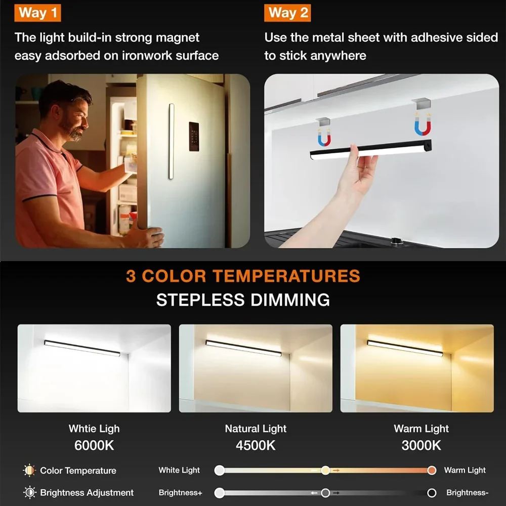 Luce Armadio Led Con Sensore Luce LED Sottopensile 40cm Con Sensore