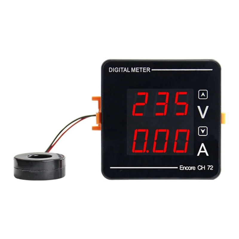 

LED Display Amp Meter AC50-500V AC1-120A Digital Meter Gauge Voltmeter Ampermeter 2 in 1 Tester Embedded Mounting