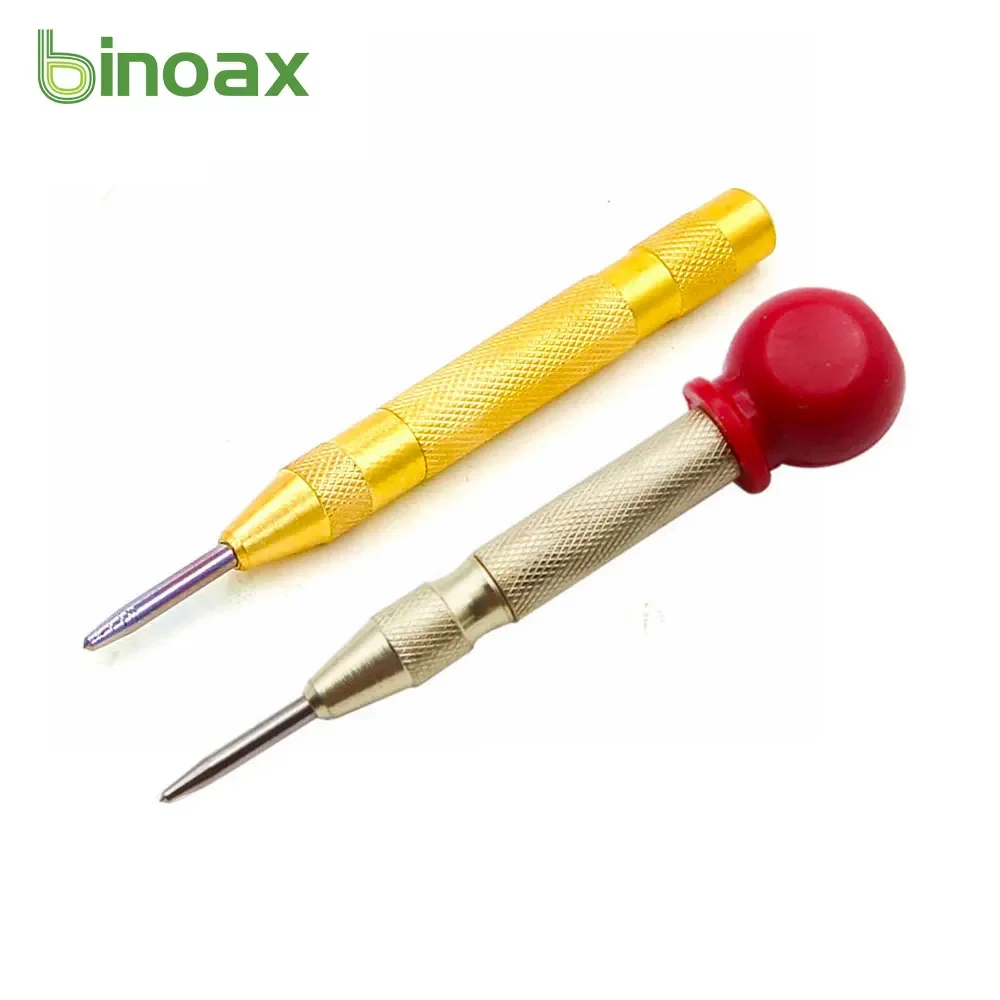 Binoax Automatic Centre Punch Dot Punch Drills Adjustable Impact Spring Loaded Puncher Tool