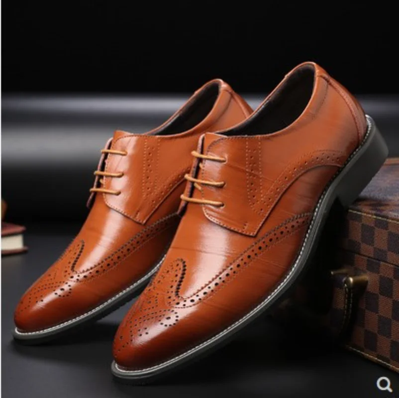 

shoes for men Dress Shoes 2023 Spring high quality PU Leather Oxford Casual Sneakers Men's Big size Comfortable Footwear shoes