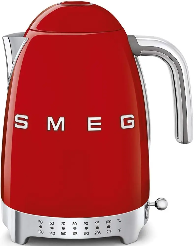 

Smeg Red Stainless Steel 50's Retro Variable Temperature Kettle