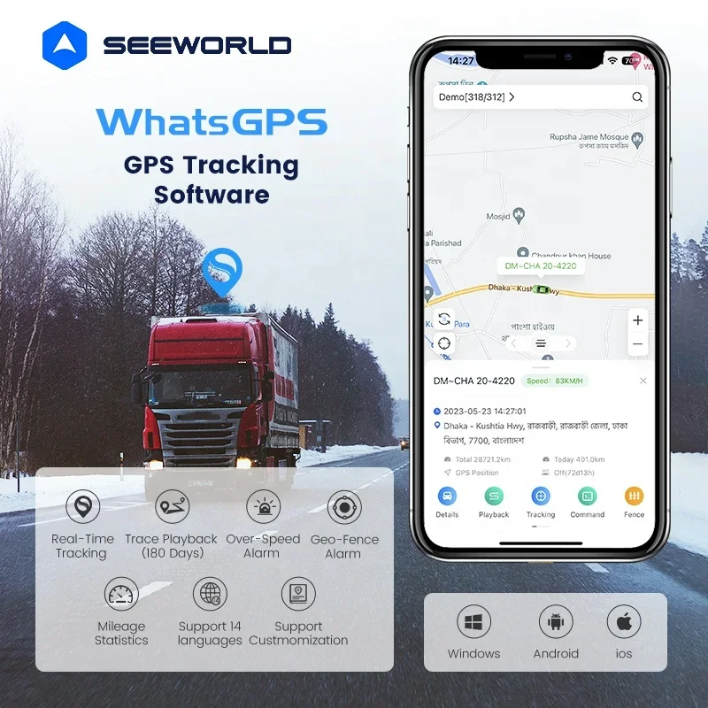 Fuel Level Sensor Motorcycle / Vehicle / Car Gps Tracking S5L 4G Engine Stop By App