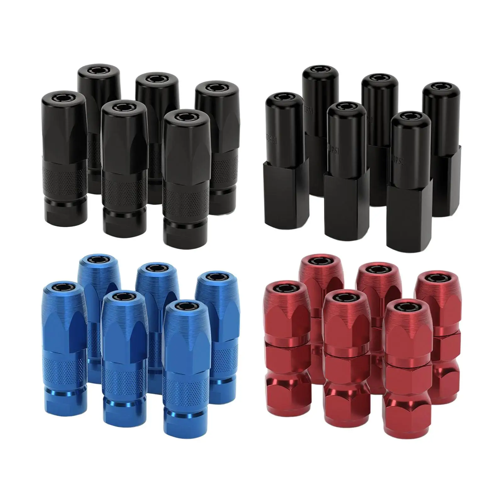 

6x Heavy Duty Self Lock Standard Grease Flat Nozzle,Grease Coupler Fitting Tip,Grease Coupler