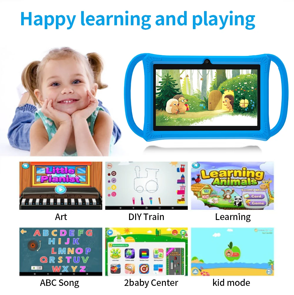 New 7.0-inch one-piece Android Tablet 4GB+64GB Android 9.0 system children's software 4000mAh Mini PC 3