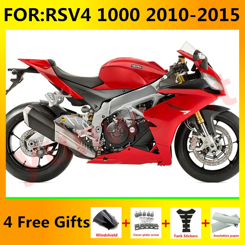 

NEW ABS Motorcycle full Fairing kit Fit For RSV4 RSV 4 1000 2010 2011 2012 2013 2014 2015 Bodywork fairings kits red
