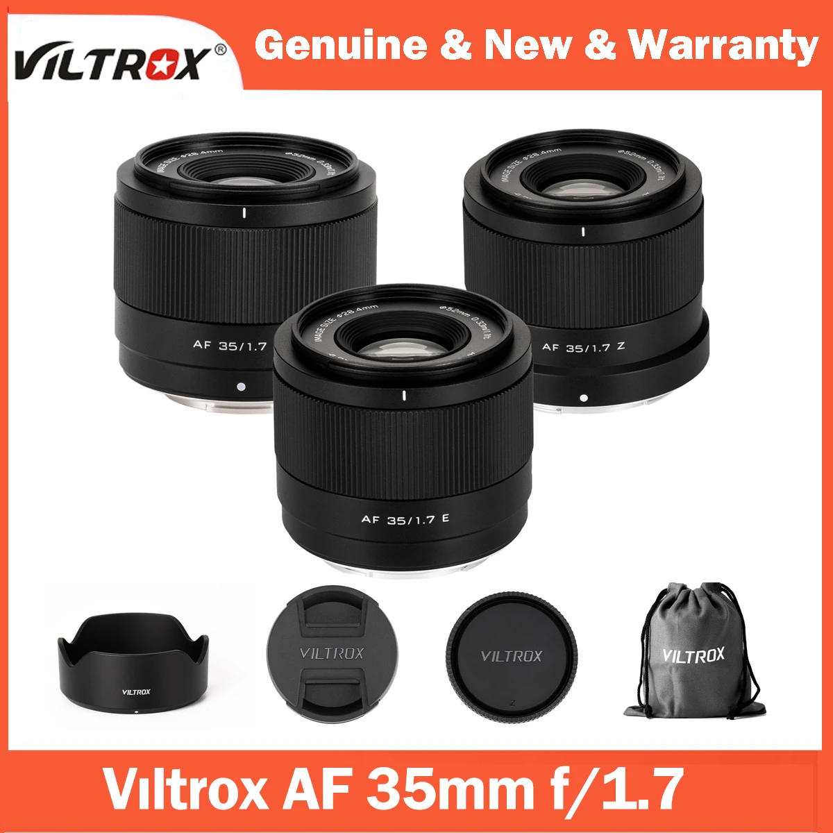 NEW Viltrox 35mm F1.7 Air Auto Focus APS-C Prime Lens for