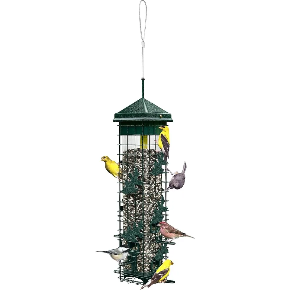 Squirrel Proof Bird Feeder with Free Seed Funnel