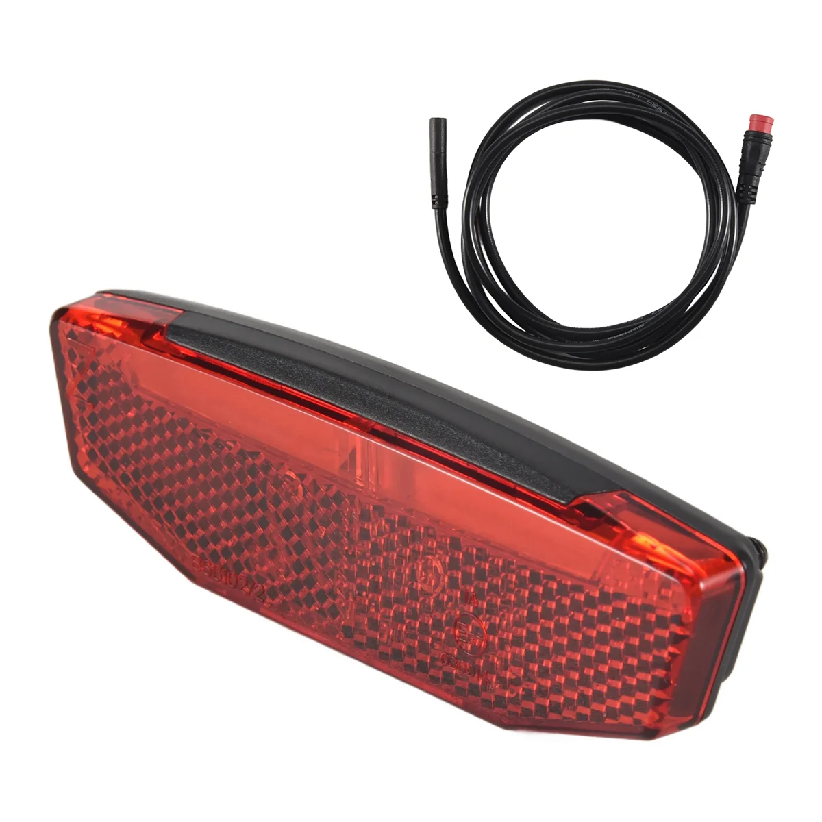 6V-60V Electric Bike Rear Light/Tail Light LED Warning Rear Lamp for E-Scooter Ebike Taillights Waterproof Connector G