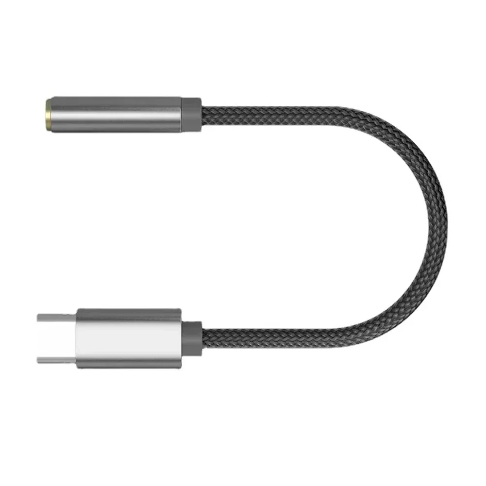 For KZ AM01 Type-C To 3.5mm Audio Adapter DAC IC Dual Chip Earphone Audio Cable High-Quality Adapter dac cables,earphone cable dac