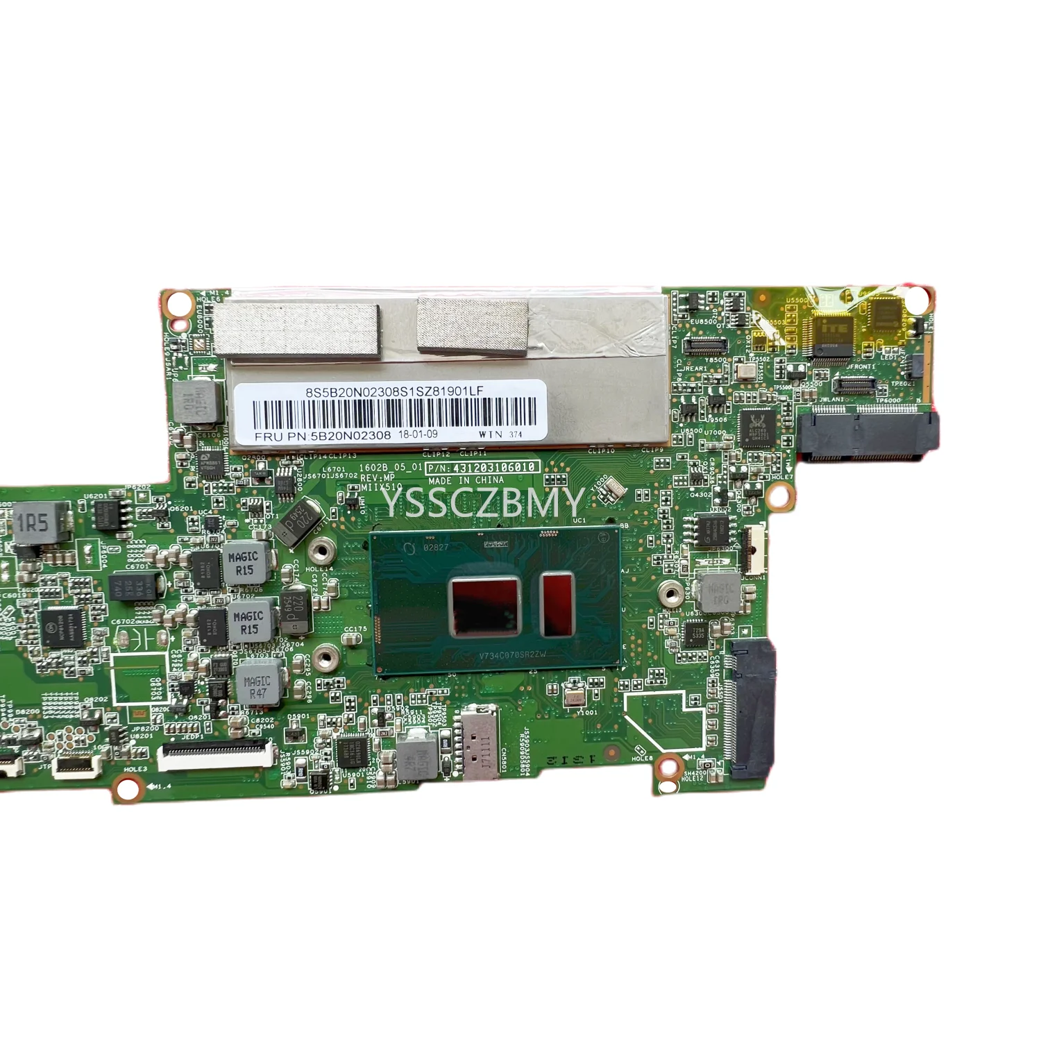 1601B _04_01 / 1602B_05_01 Motherboard For Lenovo MIIX 510-12IKB Tablet Motherboard with CPU i3 i5 i7 RAM 4GB / 8GB 16GB