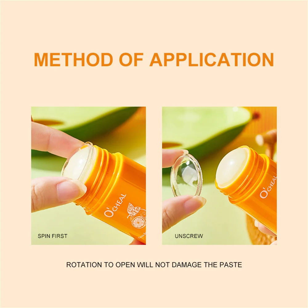 Ocheal Portable Avocado Makeup Remover Stick Deep Cleansing Balm Gel Cream Stick Remover Lip makeup Cosmetics Moisturizing skin 5