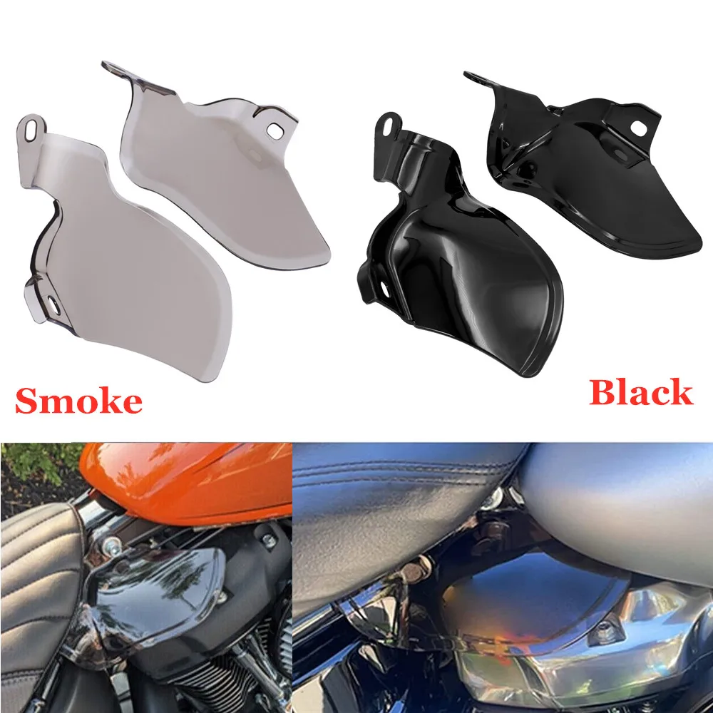 

Motorcycle Air Deflector Reflective Saddle Shields Air Heat Deflector For Harley Softail Breakout Fat Boy Street Bob Slim FLSL