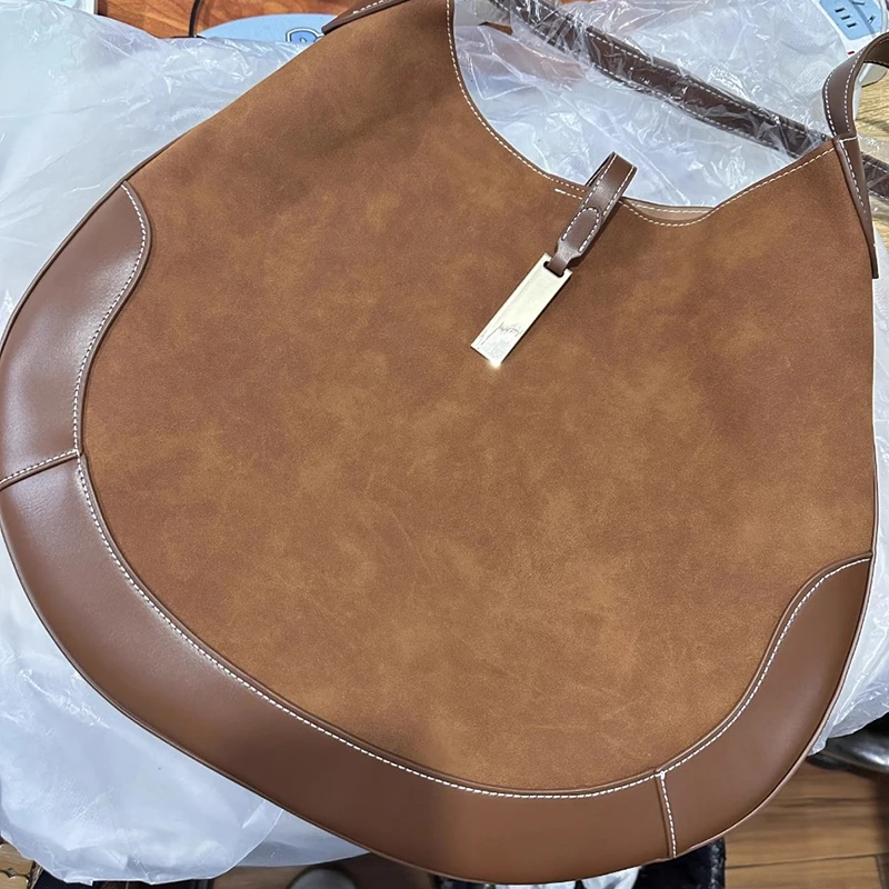 New Suede Vintage Women Shoulder Bag Luxury Women Bags Ladies Large Capacity Tote Underarm Bag Large Capacity Tote Bag 6