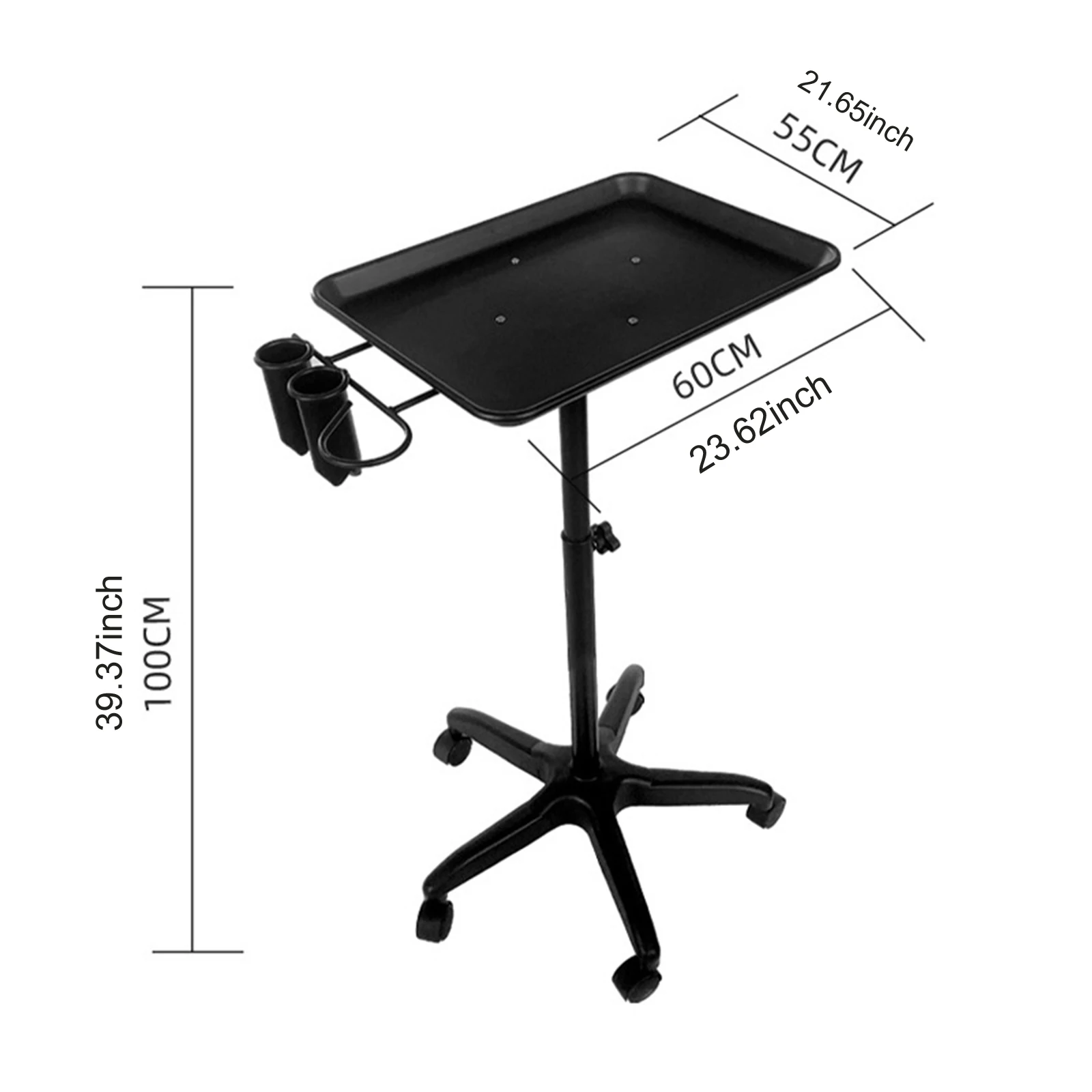 Barber Tray Rolling Cart Beauty Salon Perm And Dyeing Bracket Movable Storage Trolley Lifting Hair Salon Special Tool Trolley