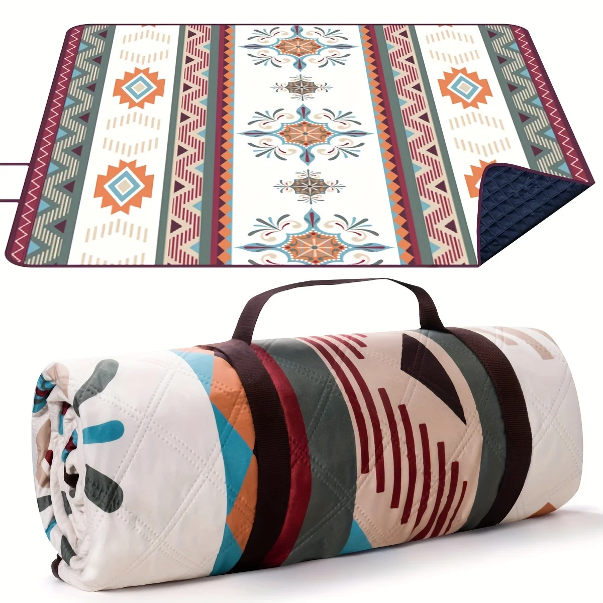 Outdoor Camping Picnic Blanket, Portable Waterproof Beach Mat, Camping Mat, Beach Mat For Camping, Beach, BBQ, Picnic, Hiking, T