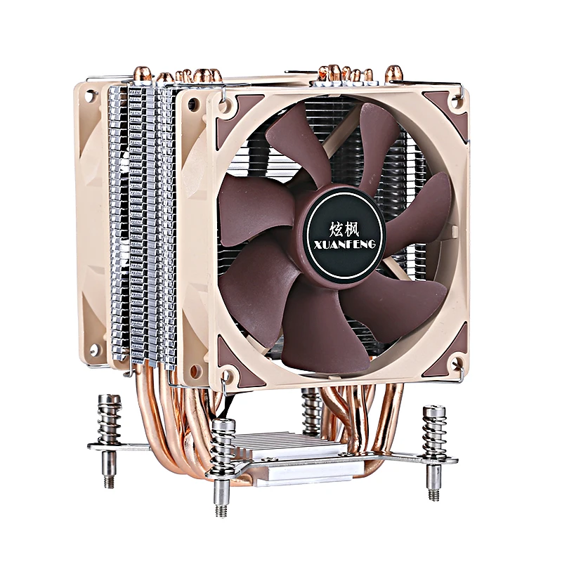 PC Air-cooled 3Pin/4Pin 6 Heat Pipe CPU Processor Cooling 90mm Fan Suitable For Installing LGA2011 x79 x99 E5 2099 E3 2066 PWM