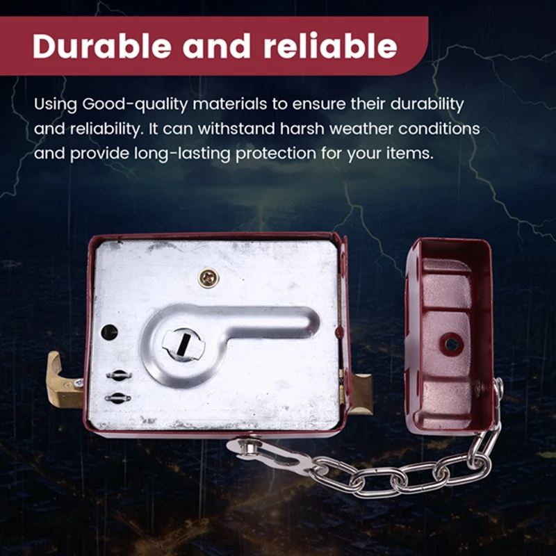 24-Hour Delivery Cast Iron Anti-Theft Lock Exterior Door Multiple Insurance Security Household Indoor Dormitory With Key Wooden