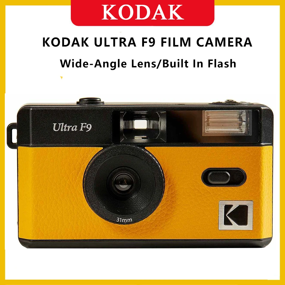 New Kodak Ultra F9 Film Camera 35mm Focus Free Reusable Built In Flash Multiple Colors With Film Package Birthday Gift Present Film Cameras Aliexpress