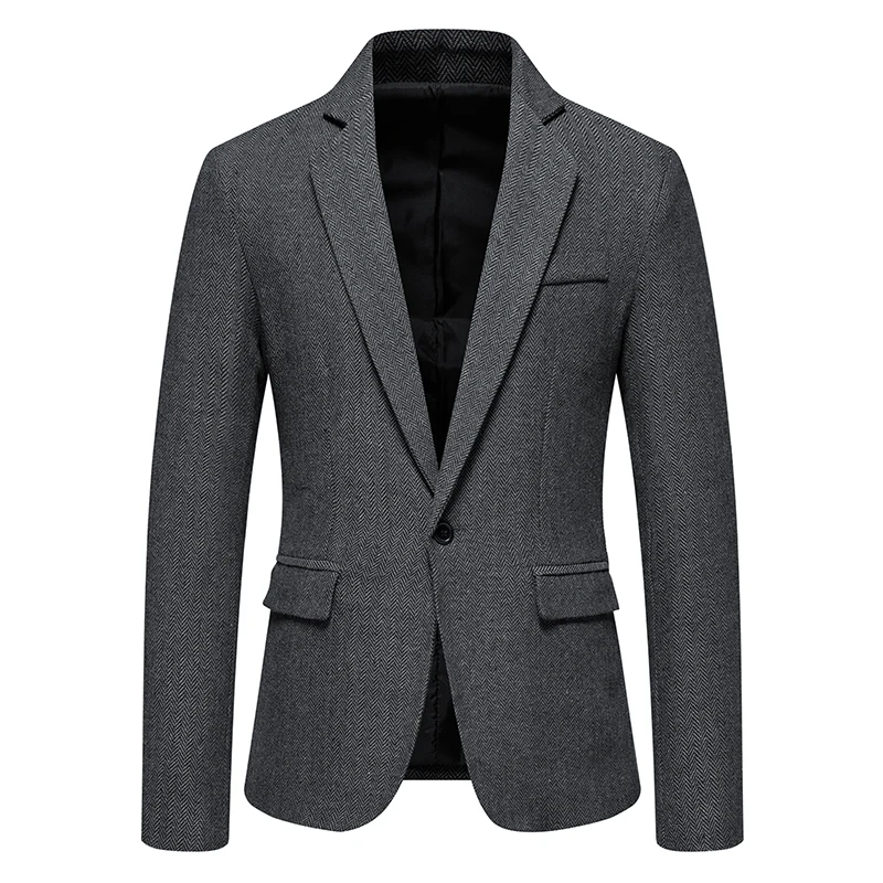 

Retro New Men's Clothing Suit Single Breasted Business Social 2 Piece Set