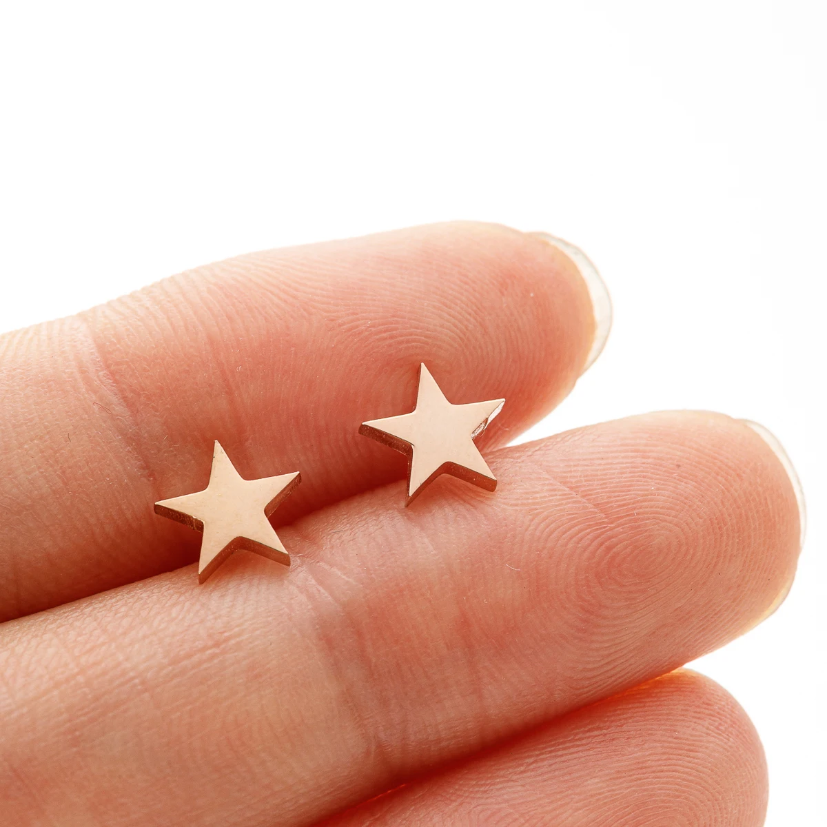 Stainless Steel Star Earrings 1 Pair For Women Tiny Star Stud Earrings Everyday Teen Mothers'Day Celestial Birthday Gift