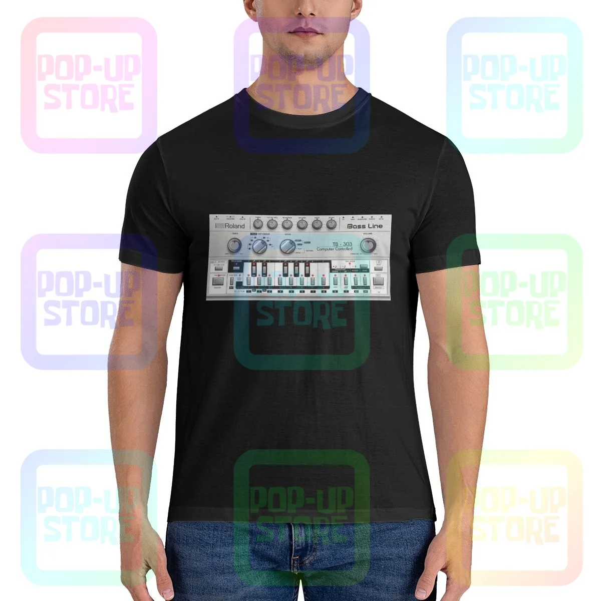 Roland Bass Line Tb 303 Trance Club Music Shirt T-Shirt Soft Trend Novità T-Shirt Di Vendita Calda
