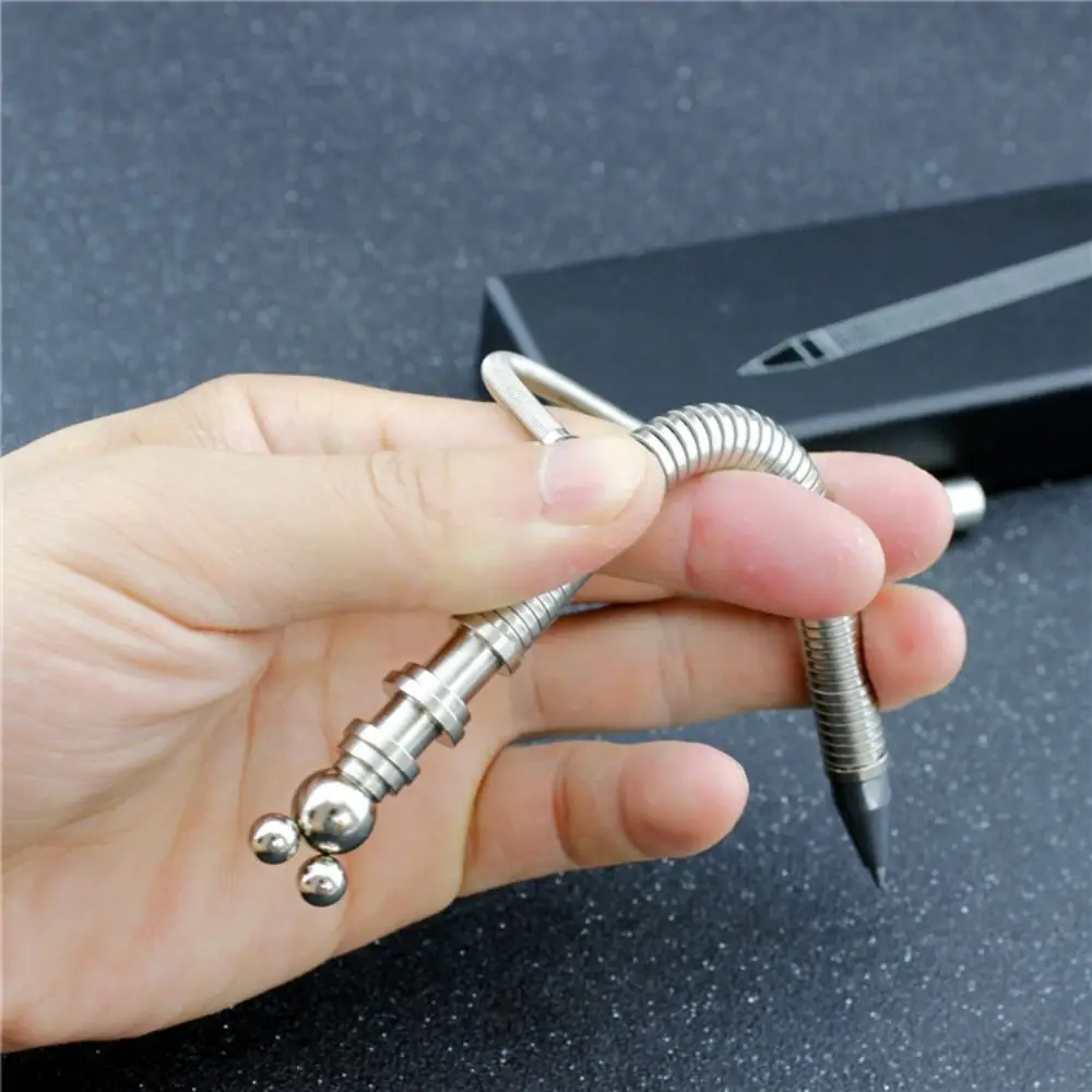 New Metal Fidget Pen Spring Decompression Toy Magnetic Pen School Office Stationery Ballpoint Magnetic Metal Writing Toy multifunction pen