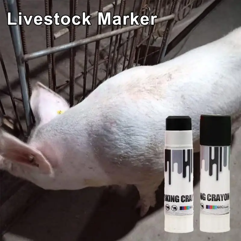 Livestock Marker Crayon Animal Marker Crayon Livestock Painting High Purity Paraffin-Based Safe For Duck Cattle Pig Sheep