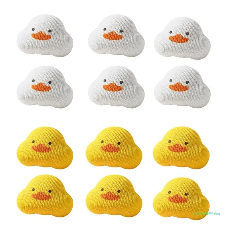 

Set of 6 Duck Shaped Quilt Clips Cartoon Fasteners Quilt Anti Move Holder