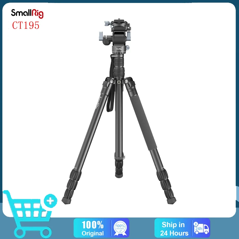 

SmallRig Aluminum Tripod Compact lightweight Foldable Tripod Can Load 15kg Suitable Various Scenarios for Camera Phone 4307