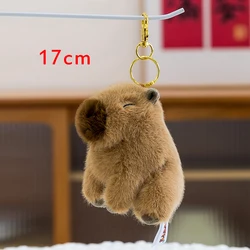 Lovely Capybara Plush Toy - Soft Kawaii Stuffed Animal Doll Pillow Gift (17cm close eye)