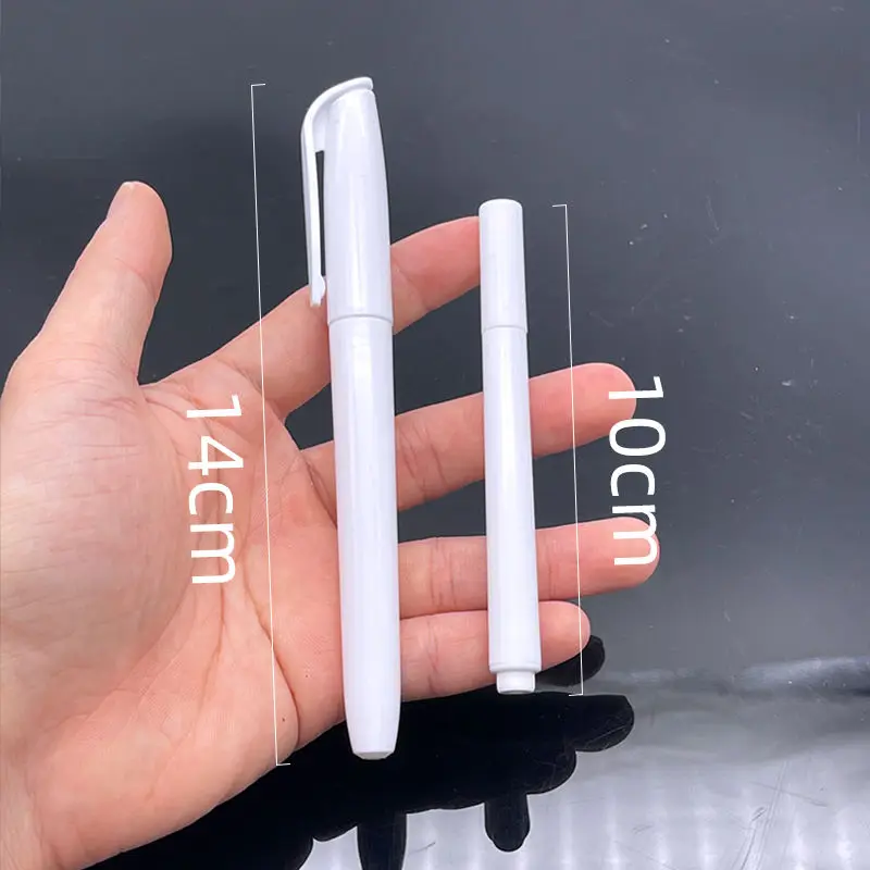 Large Whiteboard Pen White Erasable Marker Water-Based Dust-Free Water-Soluble Green Board Blackboard Light Board Acrylic 5PCS