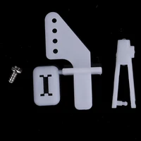 10 Sets Medium Lock On Nylon Control Horn And Clevis 21mm Set Rudder Servo Ailerons Elevators For RC Fixed Wing Airplane - Image 4